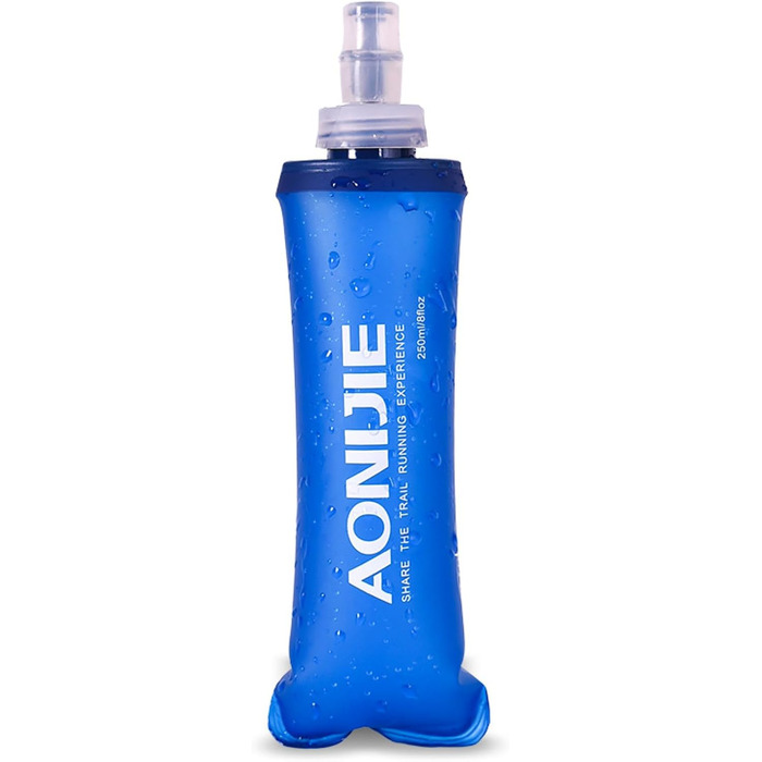 TRIWONDER М'яка пляшка для води 250 мл, TPU, BPA-Free, для спорту, велоспорту, гідратора