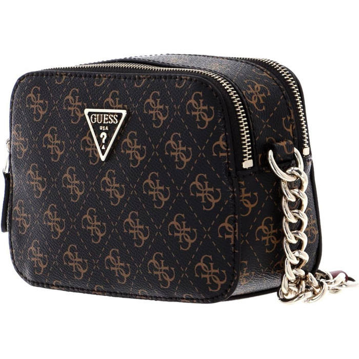 Сумка через плече GUESS Noelle жіноча коричнева - оригінал