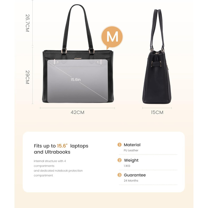 Сумка жіноча LOVEVOOK шопер 15.6