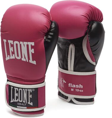 Боксерські рукавички Leone Flash-Box, унісекс, fuchsia (10M жіночі)