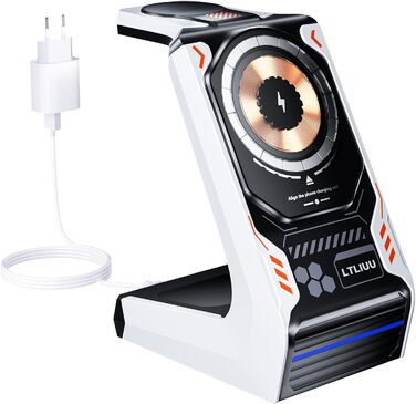 Станція бездротової зарядки 3-в-1 для Apple: iPhone, AirPods, Apple Watch (Weiß)