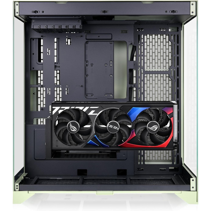 Корпус для ПК Thermaltake CTE E550 TG ATX/E-ATX, двокамерний дизайн, загартоване скло, підтримка радіаторів до 420 мм, Matcha Green