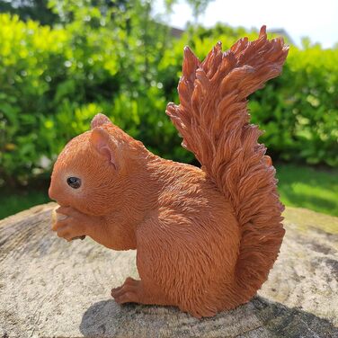 Vivid Arts Real Life Baby Squirrel Resin Indoor or Outdoor Decoration XRL-RS01-F