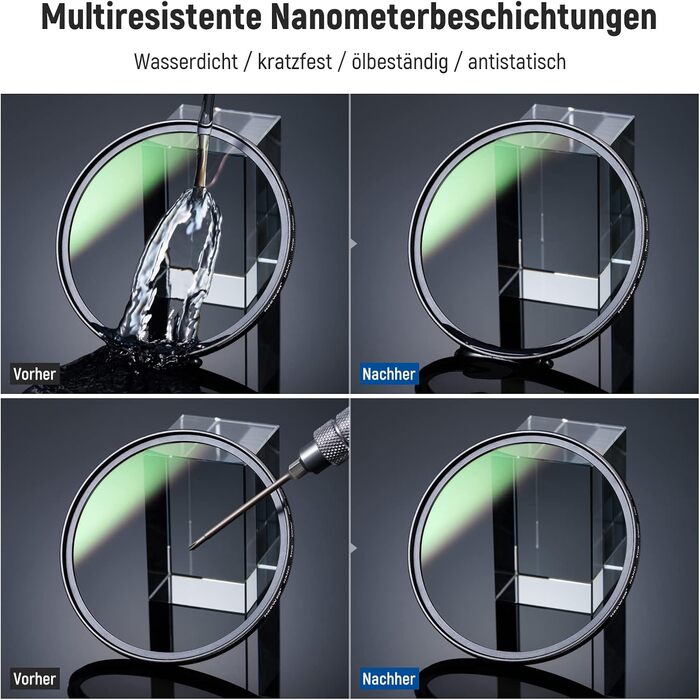 NEEWER 49mm CPL Поляризаційний фільтр з оптичним HD склом, двостороннє покриття 30 шарів, алюмінієва рамка, вологостійкий, стійкий до подряпин, антибліковий