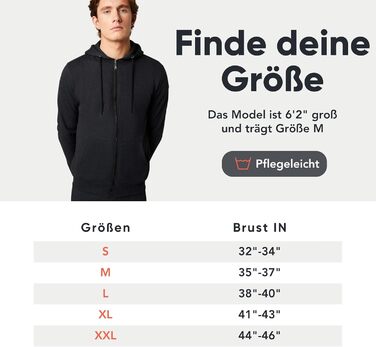 F London Худі з блискавкою для чоловіків - капюшонний пуловер з блискавкою, ідеальний для відпочинку та спортивного одягу (XXL, Вугільний)