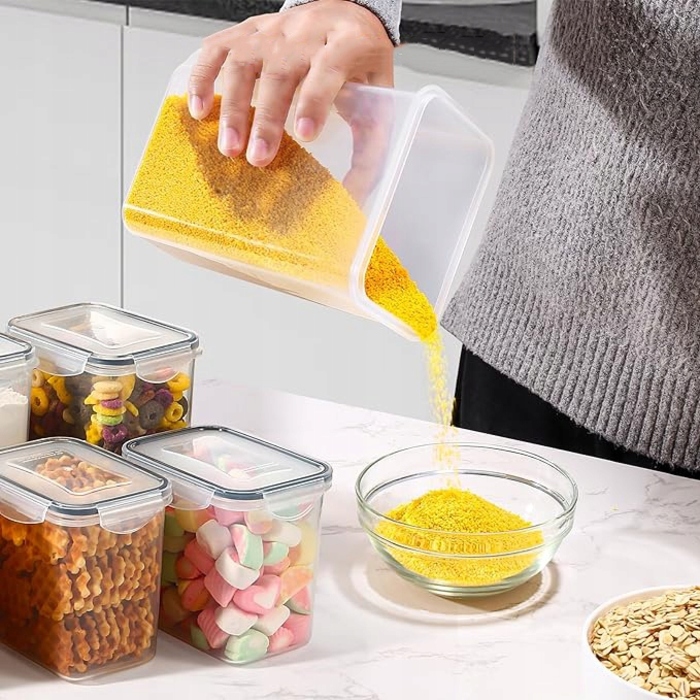 Набір герметичних контейнерів для зберігання продуктів, 24 шт. + 24 наклейки