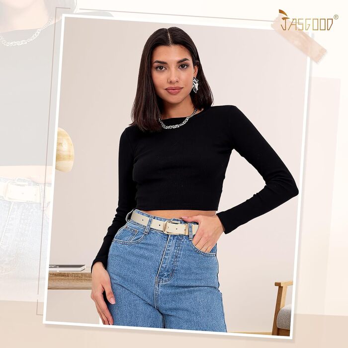 Жіночі шкіряні ремені JasGood (3 шт.): чорний, коричневий, бежевий (з золотою пряжкою), 110 см, для розміру 78-92 см