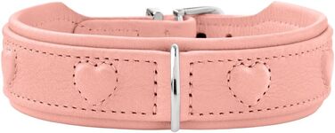 Нашийник для собак HUNTER SOHO X Love з м'якої шкіри, рожевий, для маленьких собак та цуценят, Made in Germany