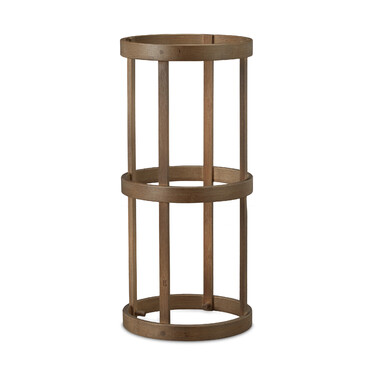 Relaxdays Bamboo Round Umbrella Stand
