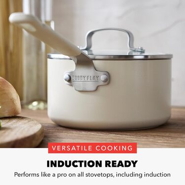 Набір посуду GreenPan x Bobby Flay 13 предметів: професійний алюміній, антипригарне покриття Ceramic, індукційний, сірий (Graphite/Nature's Delight)