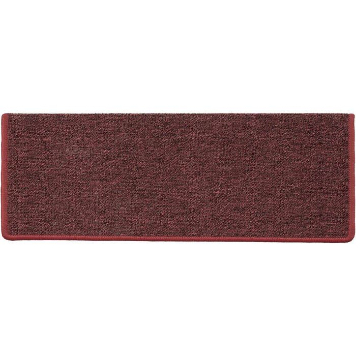 Сходинкові килимки Casa Pura London, 15 шт., 11 кольорів, міцне кріплення, стабільна кутова рейка, винно-червоний (прямокутні)