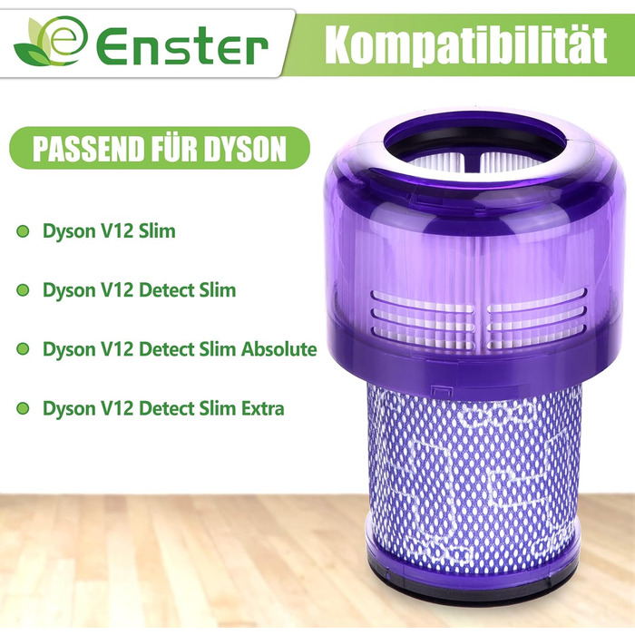Фільтр HEPA для Dyson V12 Detect Slim Absolute Extra (3 шт) - Оригінальний змінний фільтр #971517-01