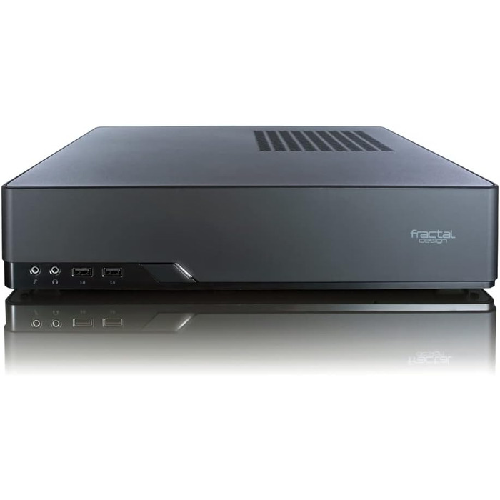 Комп'ютерний корпус Fractal Design Node 804 - компактний, з високою продувністю, модульна внутрішня структура, 3 вентилятори Fractal Design Silent R2 120mm, підтримка водяного охолодження, USB 3.0, бокова панель з вікном (804, Чорний)