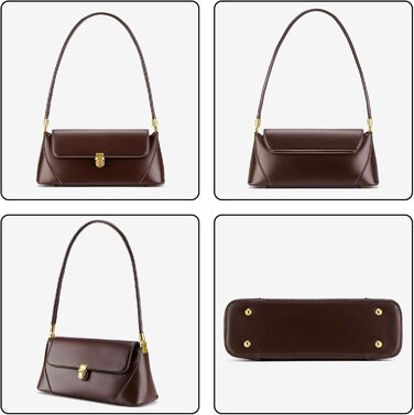 Жіноча сумка-клатч вінтажний стиль, коричнева екошкіра з пряжкою – ретро сумочка через плече