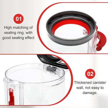 Замінний контейнер для пилу Dyson V11 V15 SV14 SV15 SV22 - аксесуар для пилососа, прозорий, надійний