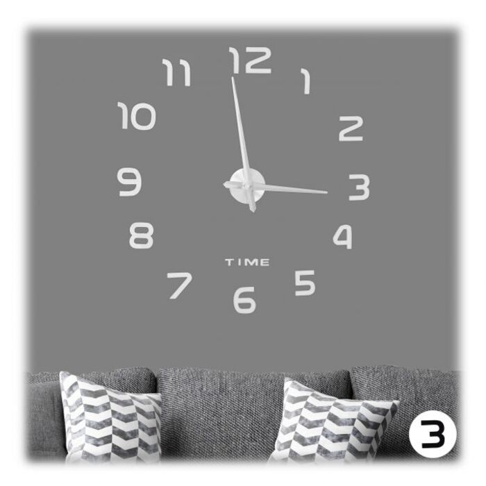 Relaxdays DIY Wall Clock with 3D Numbers