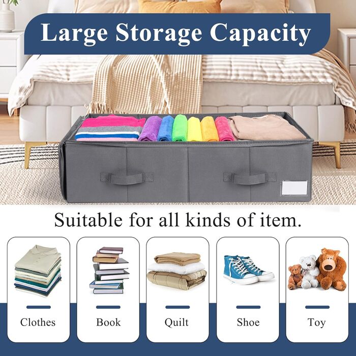 Комод-органайзер для постільної білизни Lannvan (2 шт.), 70x41x18 см, бежевий/сірий