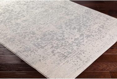 Surya Syracuse Vintage Rug - Oriental Rug for Living Room, Dining Room, Bedroom - Oriental Boho Rug, Short Pile Rug for Easy Care - Large Rug 160x220cm in Grey, 160 x 220 cm (Rectangular)