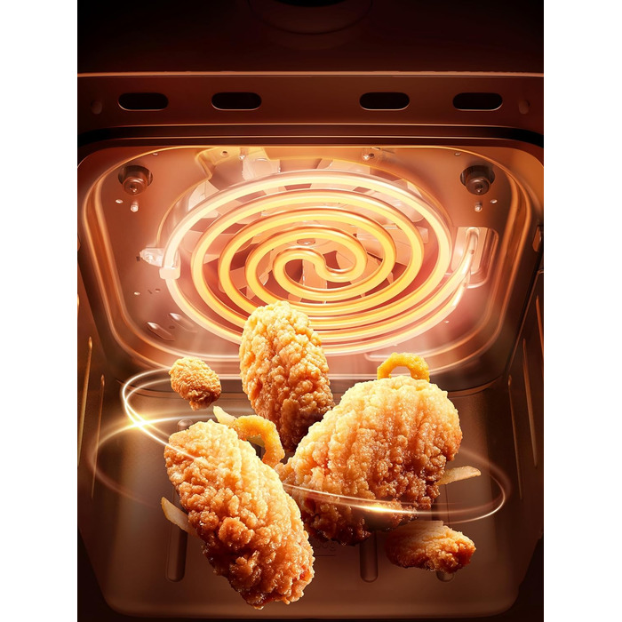 Фритюрниця Xiaomi Smart Air Fryer 5.5 л, біла, розумна електрична мультифункціональна