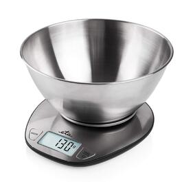 Кухонні ваги Dori з нержавіючої сталі - цифрові, LCD дисплей, програма для вимірювання молока та води, 5 кг