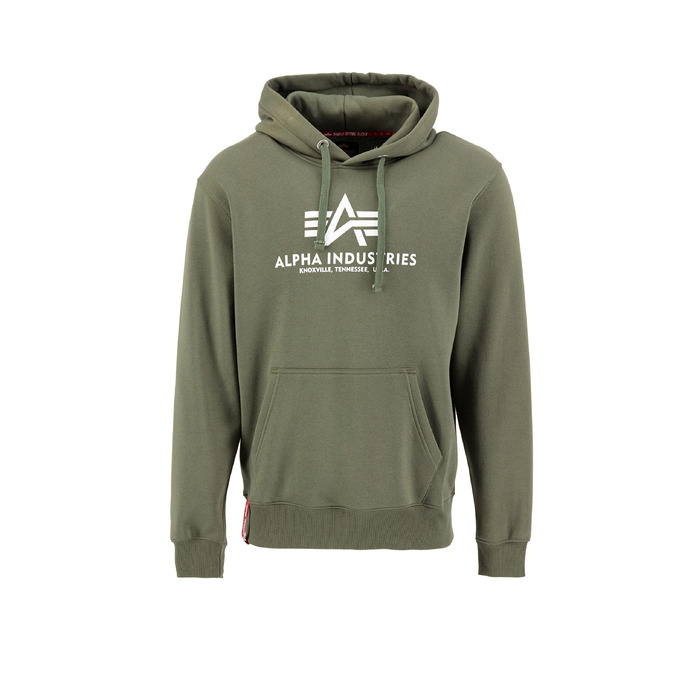Чоловічий базовий худі Alpha Industries з капюшоном, темно-зелений, розмір S