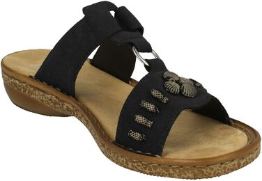 Пантолети Rieker 628M6 жіночі блакитні, розмір 41 EU, Slip-On