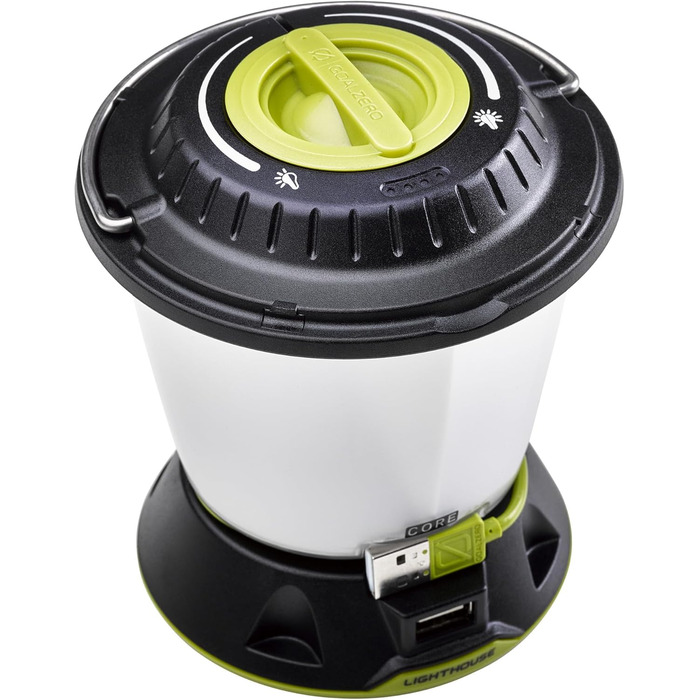 Goal Zero GROCA Goal Zero Unisex 32009 Lighthouse Core LED Camping Lantern 430lm Battery Powered 350g Black, Yellow, One Size