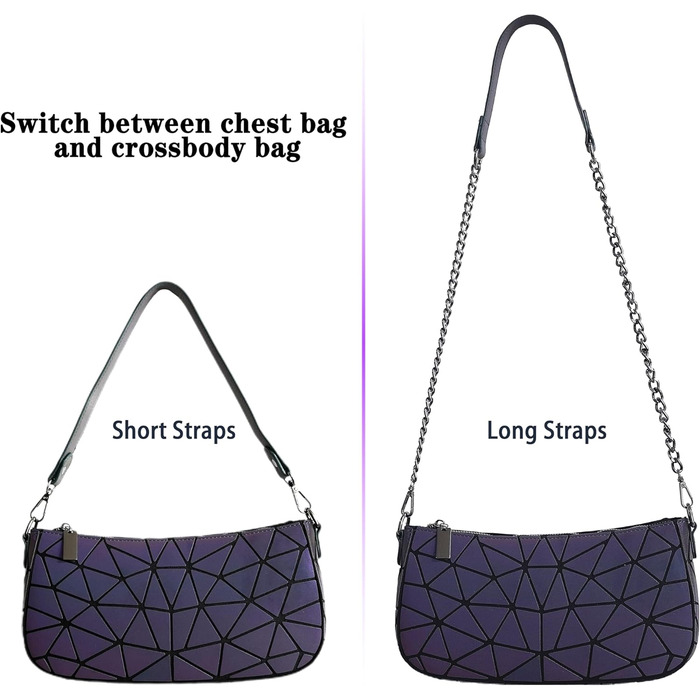 Геометричний гаманець жіночий світловідбиваючий, сумка кросбоді Geometrisches Portemonnaie (Cb-03 Small)