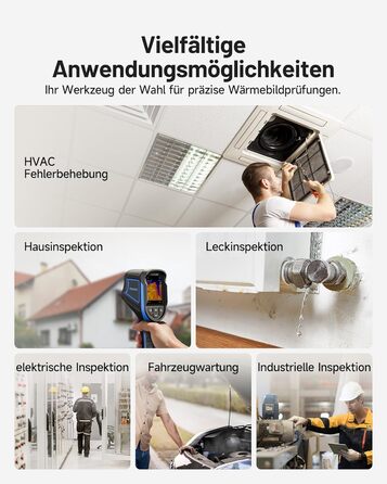 Тепловізор TOPDON TC004 Mini: 240x240 IR, до 15 годин роботи, -20°C до 450°C, 25Hz. Ідеально для діагностики будівель, виявлення витоків, HVAC