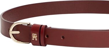 Жіночий шкіряний ремінь Tommy Hilfiger Essential Effortless 2.5, фіолетовий (Deep Rouge)