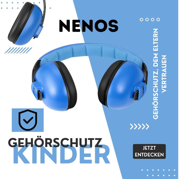 ESTRO навушники для захисту від шуму для дітей - навушники для захисту вух для малюків EM1 (Блакитний)