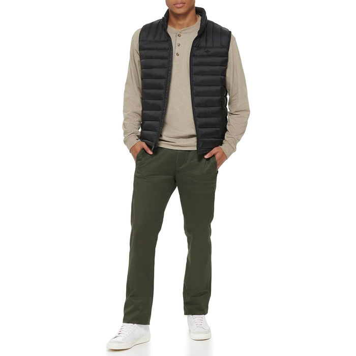 Чоловічий пуховик Docker Claic Ultra Loft Packable з альтернативою пуху (XS, Чорний)