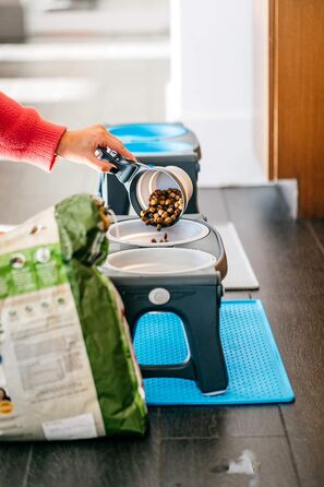 Шукач корму Dexas KlipScoop PW670432429: складаний, для собак, сірий, 2 чашки