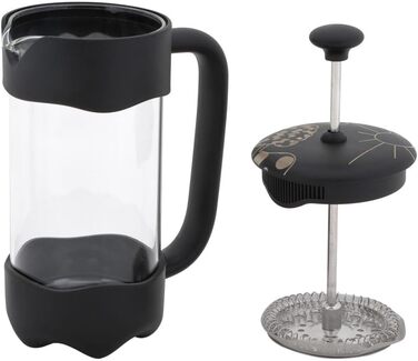 French Press Any Morning: кавоварка френч-прес з нержавіючої сталі та скла, 600/350 мл