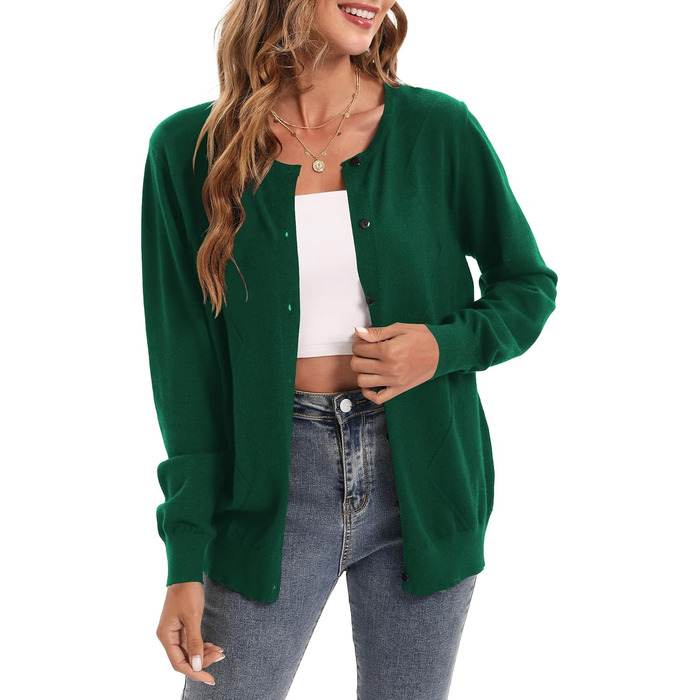 Жіноча довга куртка-кардиган JUOIANTANG однотонна з кишенями та довгими рукавами, відкритий фасон, капюшон, розмір XXL (зелений)