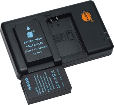 Акумулятори DSTE EN-EL20/EN-EL20a (2 шт.) з подвійним зарядним пристроєм для Nikon Coolpix