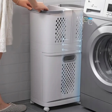Кошик для білизни Amaza 85 л, білий