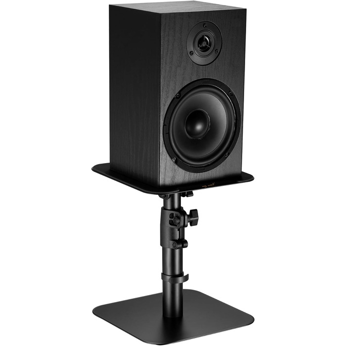 Підставка для колонок mywall HS31L: 2 шт., чорний колір, настільна, кут нахилу +/-15°, вантажопідйомність до 15 кг