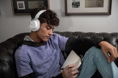 Shure Aonic 40: Бездротові навушники з активним шумозаглушенням, Bluetooth, мікрофон, 25 годин роботи, сумісні з iPhone та Android, білі