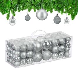 Relaxdays Set of 76 Christmas Baubles