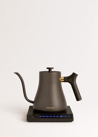 Electric Kettle 0.5L - HATTORI STUDIO - White with Keep Warm, Safety System, Thermostat, Digital Display, Temperature Indicator, 880W