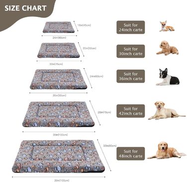 Ортопедичний лежак для собак BVAGSS, миючий килимок, плюшеве ліжко для собак. М'який та теплий лежак для собак маленьких, середніх та великих порід, неслизьке дно. Розмір 60x45 см, колір Кофе Paw. Модель XH083