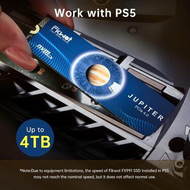 SSD FX991 1TB NVMe PCIe Gen4 – внутрішній SSD для PS5 та ноутбуків