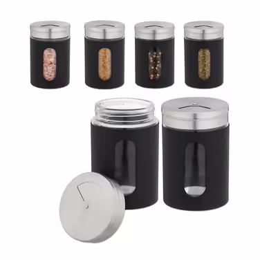 Relaxdays XL Spice Shaker Set of 6