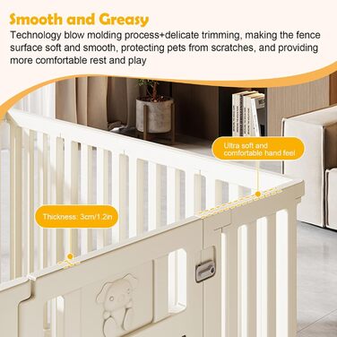 Клітка-вигул для собак та тварин, 156x96x75 см, біла (CEIEVER)