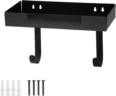 Кріплення для прасувальної дошки настінне, 32*15.7 см. Настінне кріплення для прасувальної дошки з нержавіючої сталі з металевими гачками. Тримач для прасувальної дошки, кріплення для праски на стіну, підходить для прасувальних дошок T/Y форми.