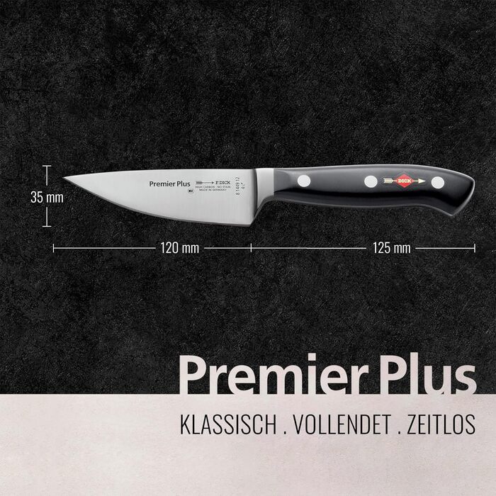 Ніж кухонний F. Dick Premier Plus 12 см (X50CrMoV15, нержавіюча сталь, 56 HRC)