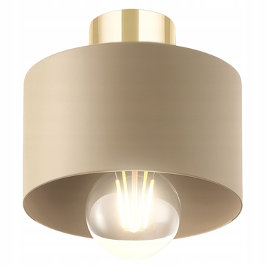 Підвісна люстра LEDLUX бежевий + золото, 3 точки освітлення, цоколь E27