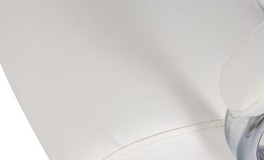 Офісне крісло CLP Campo з штучної шкіри, регульоване по висоті та поворотне, до 135 кг, з підлокітниками, біле