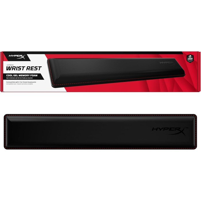 Підставка для зап'ястя HyperX Ergonomisch, гумова, чорна